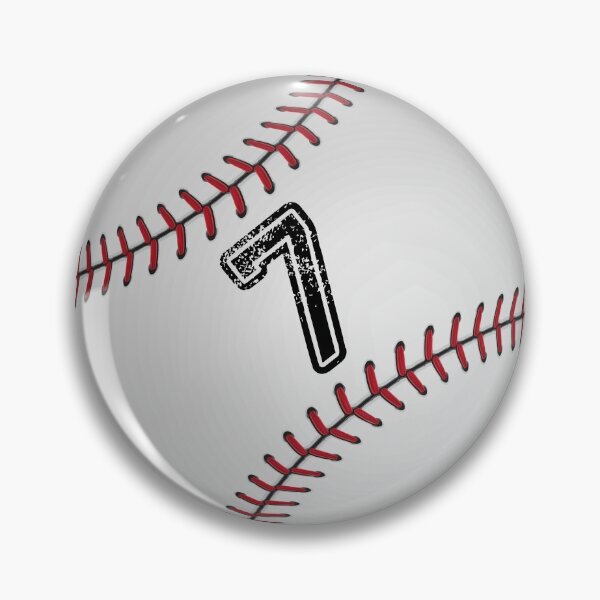 Item preview, Baseball ball number 7, seven  designed and sold by TheCultStuff.