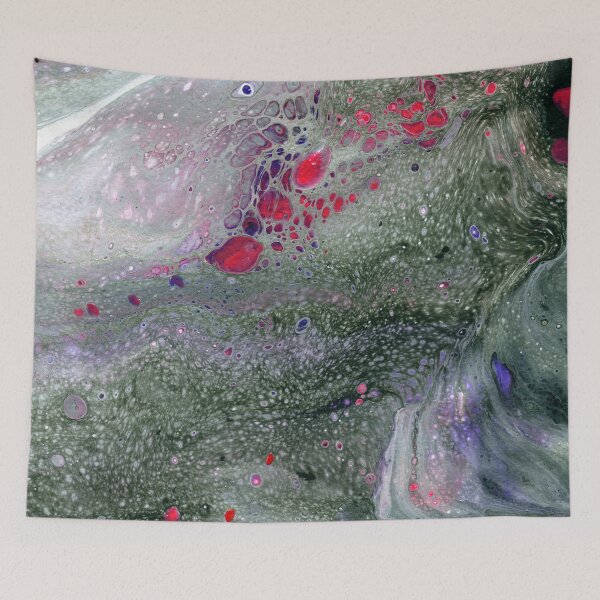 Item preview, Fluid Art Green, Magenta, Purple and White designed and sold by Cleave.