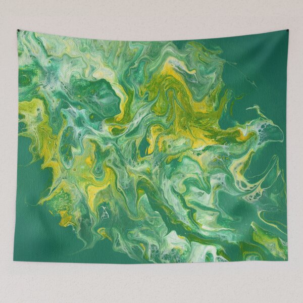 Item preview, Fluid Art Verde, Amarillo y Blanco designed and sold by Cleave.