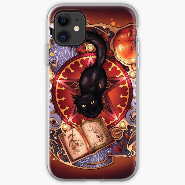 Black Cat Magic iPhone Soft Case