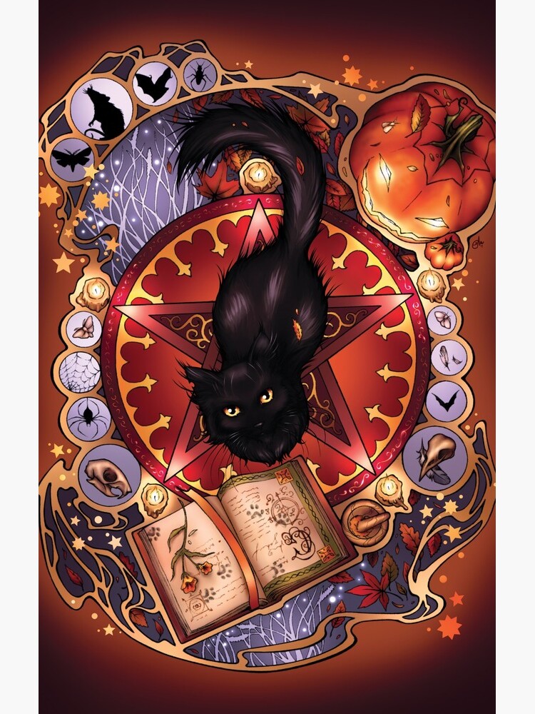 Black Cat Magic by srj-art