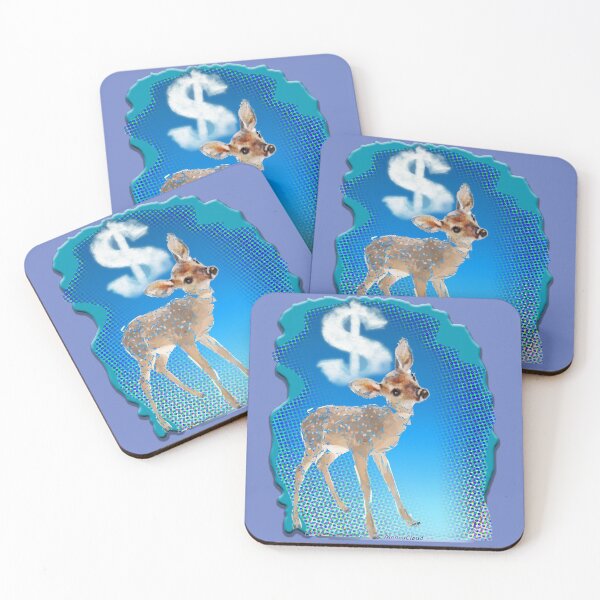 Item preview, The Money Dream Baby Deer (Dollars Cloud) by ACCI designed and sold by VanyssaGraphics.