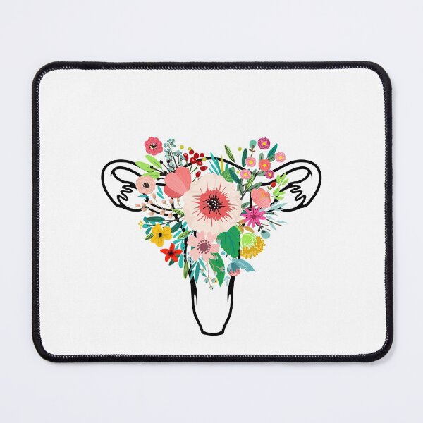 Item preview, FLOWER UTERUS - FLORAL OVARY FALLOPIAN TUBE FEMINIST FLORA designed and sold by endoemmm.