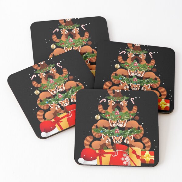Item preview, Christmas Red Panda tree designed and sold by sprintmoon.