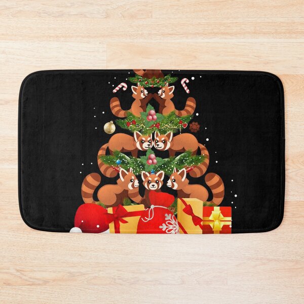 Item preview, Christmas Red Panda tree designed and sold by sprintmoon.