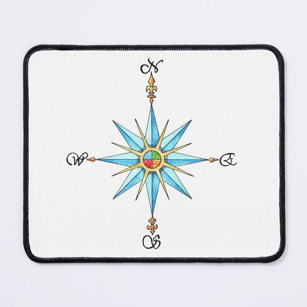 Item preview, Watercolor Compass Rose designed and sold by Cleave.