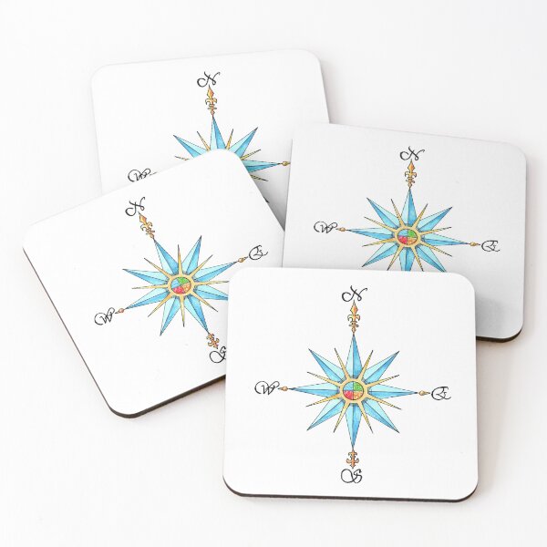 Item preview, Watercolor Compass Rose designed and sold by Cleave.