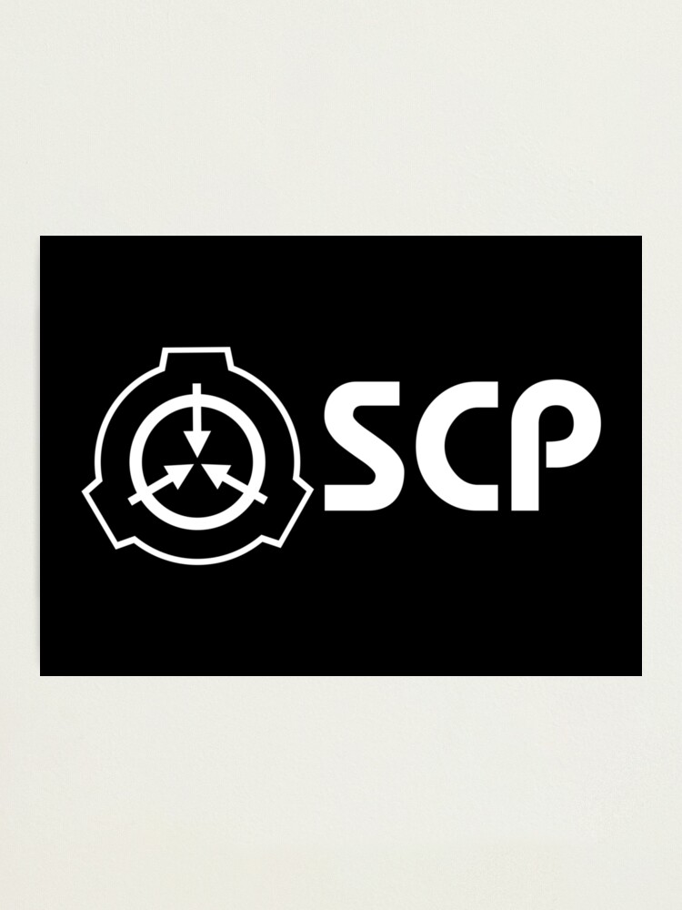 Scp Foundation Emblem Black Photographic Print For Sale By Omnavis Redbubble