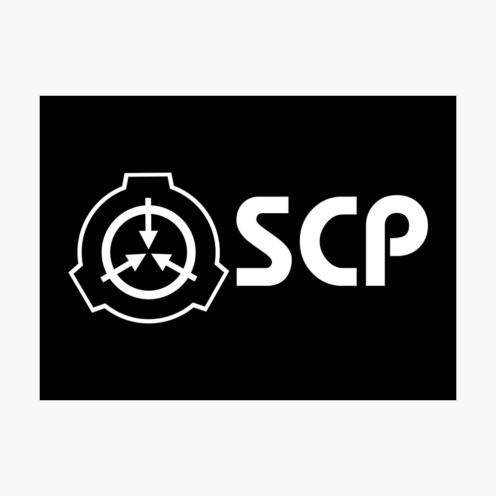 Scp Foundation Emblem Black Poster For Sale By Omnavis Redbubble