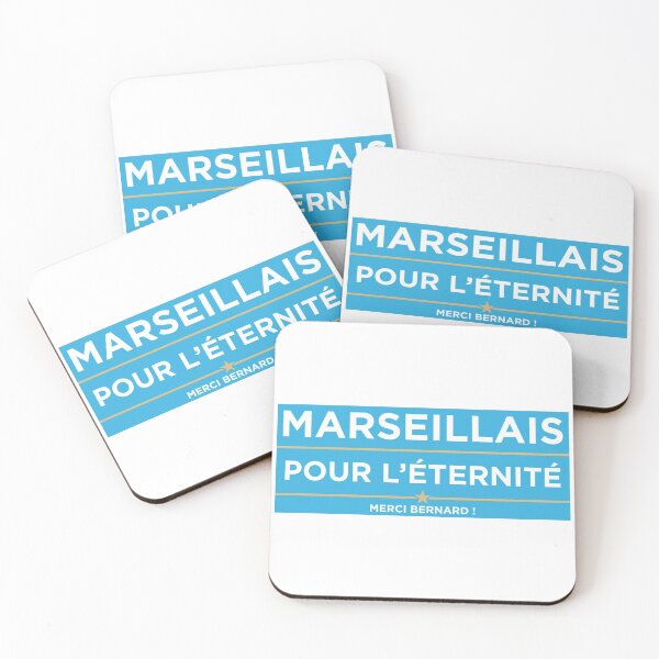 Aperçu de l'œuvre Marseillais pour l'éternité - MARSEILLE - Merci Bernard - Hommage Tapie créée et vendue par WooW Design Effect.