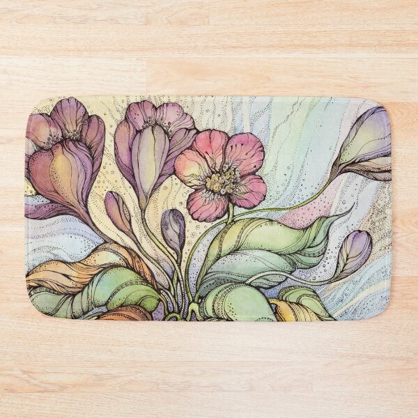 Item preview, Bridal Bouquet.Hand drawn watercolor and ink drawing designed and sold by MandalaFlowerArt.