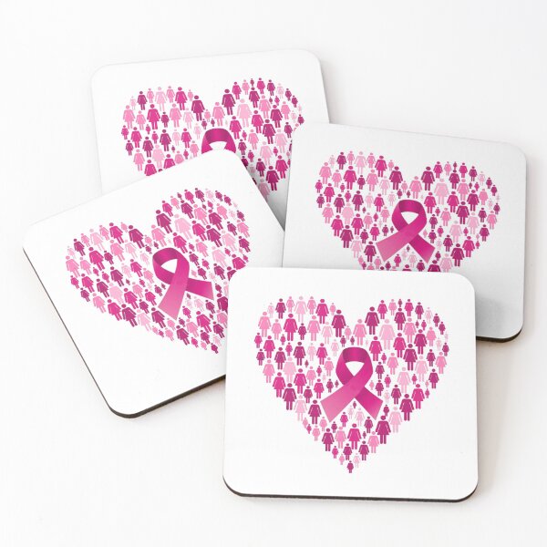 Item preview, Breast Cancer Awareness - Ribbon Women Heart Shape Woman Symbol designed and sold by WearWolfDesigns.
