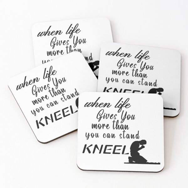 Item preview,  When Life Gives You More Than You Can Stand, Kneel  great motivation gift religion statement designed and sold by Havic  Tees.