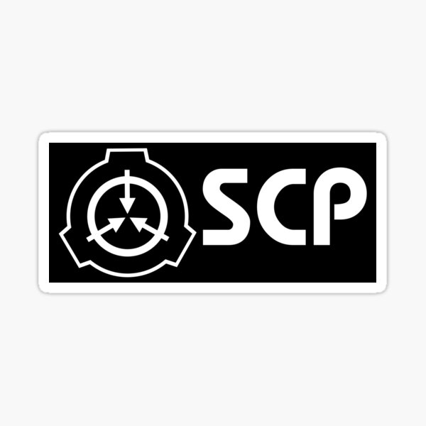  SCP Foundation White Logo, Black Background PopSockets