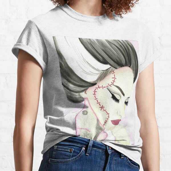Bride of Frankenstein - Classic Horror Portrait Classic T-Shirt