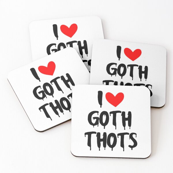 Item preview, Funny I Love Goth Thots designed and sold by gooldenfish.
