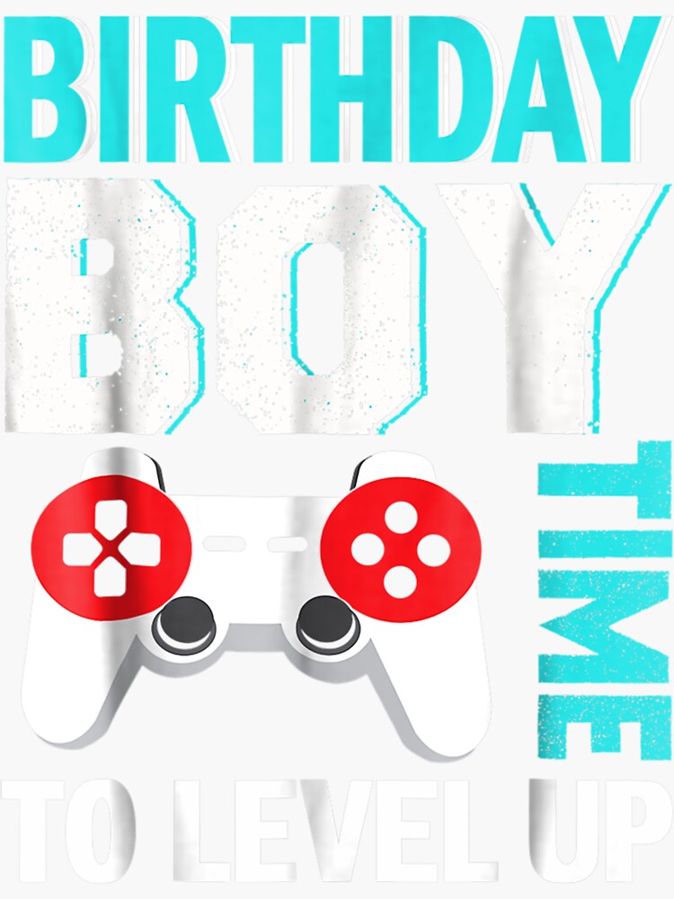 "Birthday Boy Video Game Birthday Party" Sticker for Sale by
