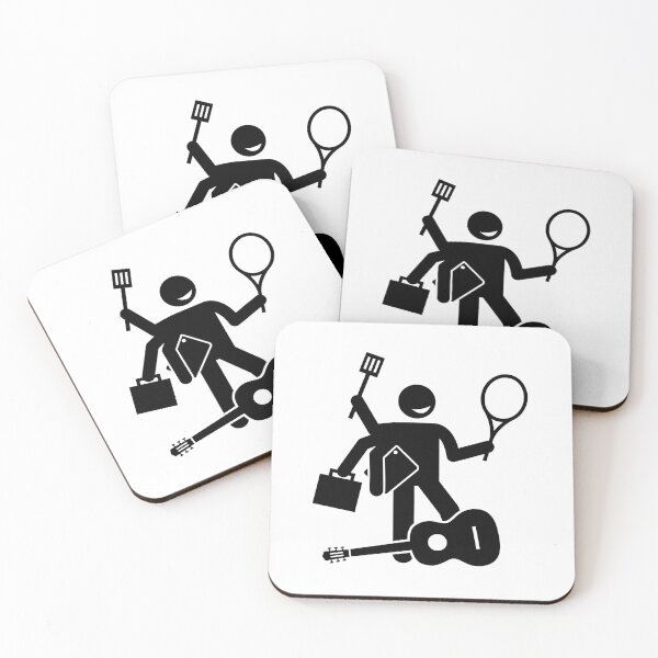 Item preview, Skillful Man With Many Hobbies And Skills - Stickman Black Version designed and sold by Stickman--.