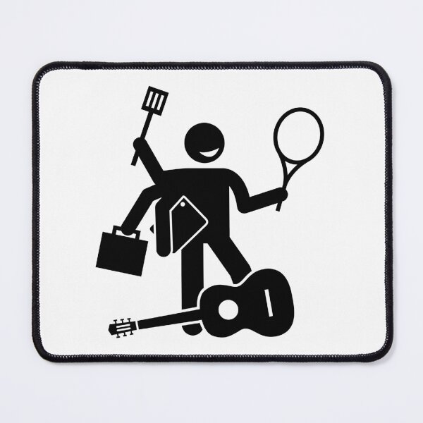 Item preview, Skillful Man With Many Hobbies And Skills - Stickman Black Version designed and sold by Stickman--.