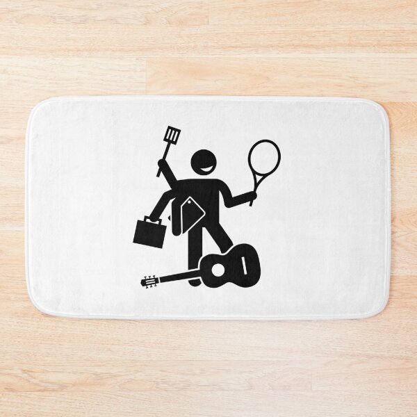 Item preview, Skillful Man With Many Hobbies And Skills - Stickman Black Version designed and sold by Stickman--.