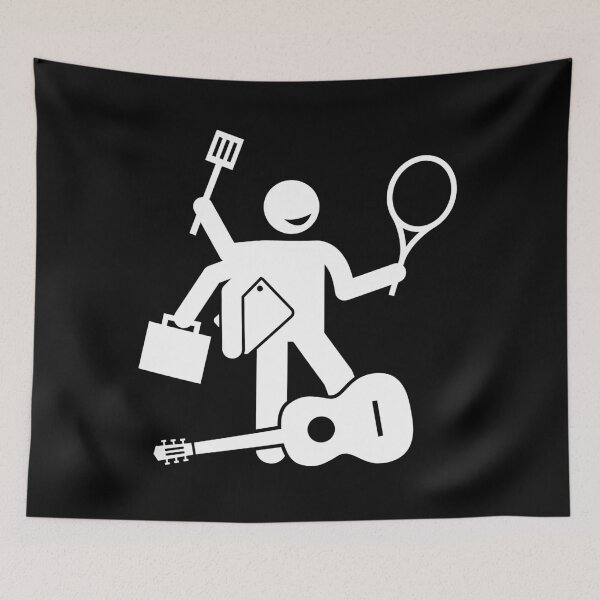 Item preview, Skillful Man With Many Hobbies And Skills - Stickman White Version designed and sold by Stickman--.