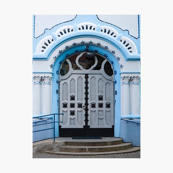 Item preview, Blue Church Entrance designed and sold by Rae Tucker Photography & Designs.