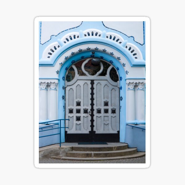 Item preview, Blue Church Entrance designed and sold by Rae Tucker Photography & Designs.