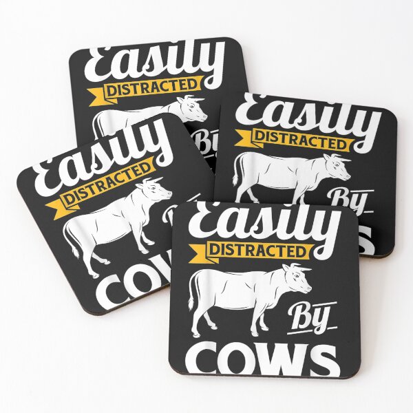 Item preview, Easily Distracted By Cows Funny Cow Famers designed and sold by RianJamessya.