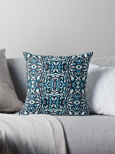 Item preview, Abstract Blue Colorful Ethnic Tribal Afrocentric Textile Pattern designed and sold by BlackArt Cafe.