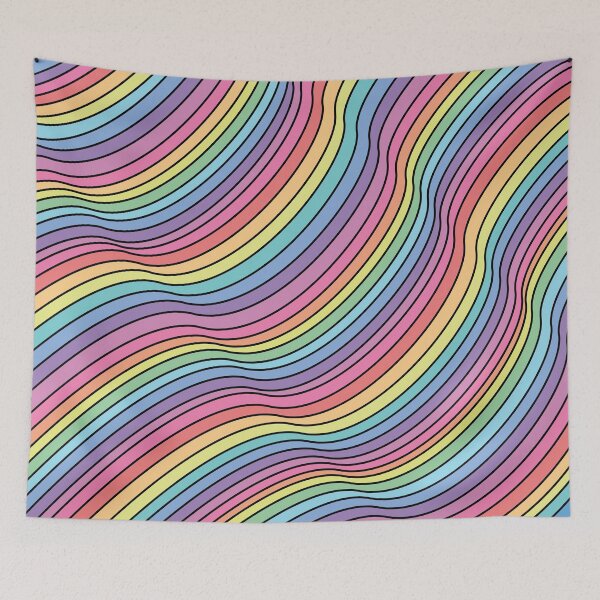 Item preview, Colorful 90s Style Geometric Trippy Lines designed and sold by Nicole Creates.