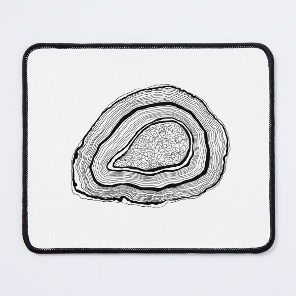 Item preview, agate slice drawing designed and sold by Bethan Rose Studio.