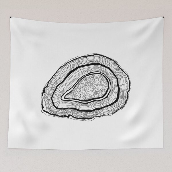 Item preview, agate slice drawing designed and sold by Bethan Rose Studio.