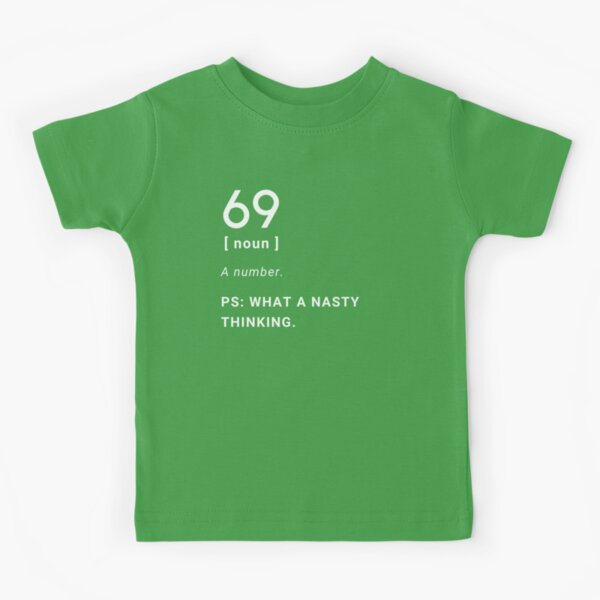 69 jersey number college style | Kids T-Shirt