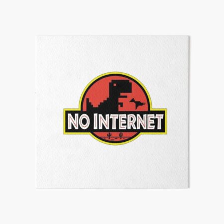 Google Offline Dinosaur Game Art Board Print for Sale by