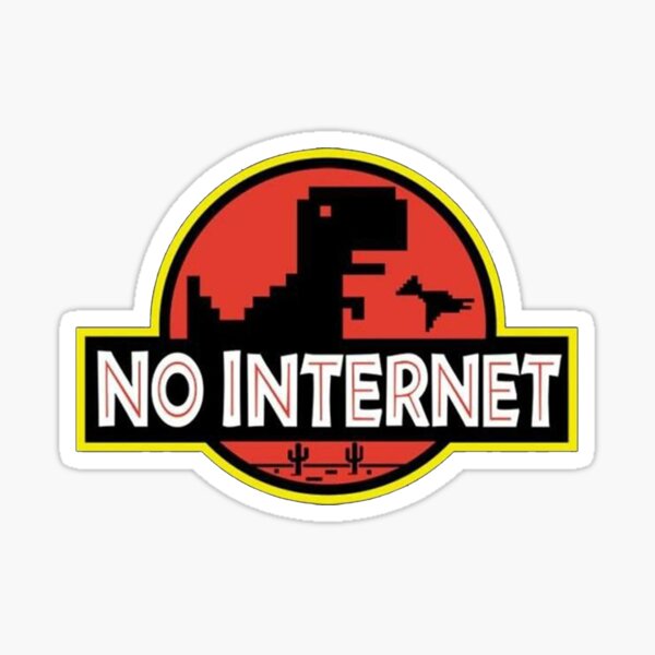 Chrome Dino | The Dinosaur Game | T-Rex Game | No Internet | Sticker