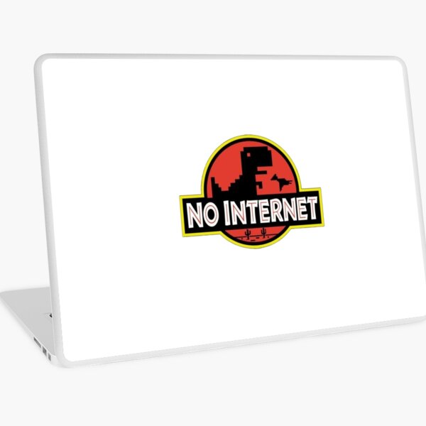 T-rex dinosaur game no internet connection Chrome Laptop Skin by LeyoShop