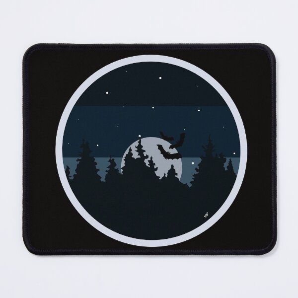 Bat Halloween Black Multicolour Fall Mouse Pad