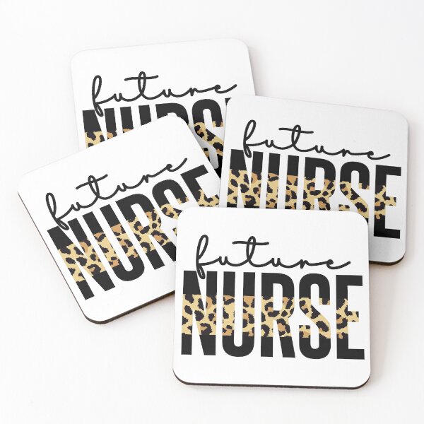 Item preview, Future Nurse cheetah print typography| Nurse in progress | Nurse in training | Gifts for Nursing student designed and sold by Violet Treasures.