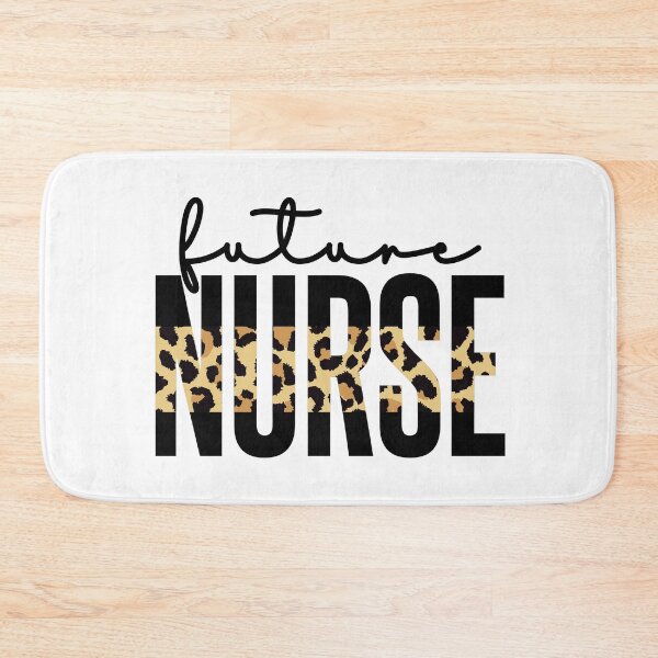 Item preview, Future Nurse cheetah print typography| Nurse in progress | Nurse in training | Gifts for Nursing student designed and sold by Violet Treasures.