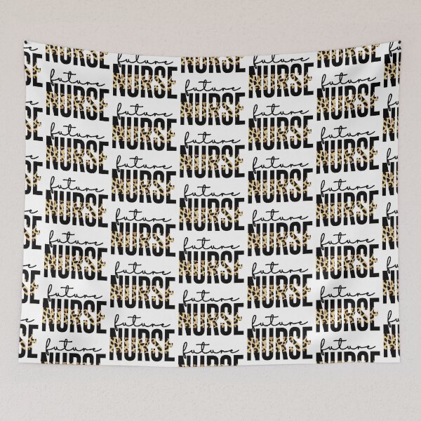 Item preview, Future Nurse cheetah print typography| Nurse in progress | Nurse in training | Gifts for Nursing student designed and sold by Violet Treasures.