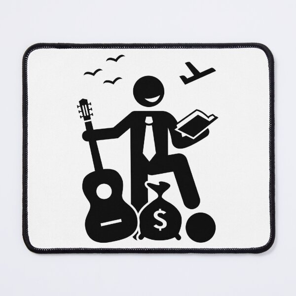 Item preview, Skillful Man With Many Hobbies And Skills And Knowledge - Stickman Black Version designed and sold by Stickman--.