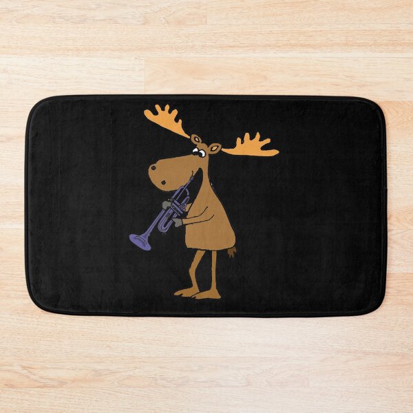 Item preview, Funny Moose Playing Trumpet Music designed and sold by Nature's Fancy.