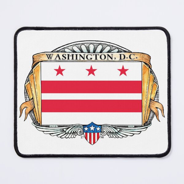 Item preview, Washington D.C. Art Deco Design with Flag designed and sold by Cleave.