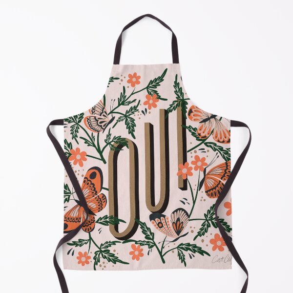 Item preview, Oui Butterflies – Coral & Green designed and sold by Cat Coquillette.