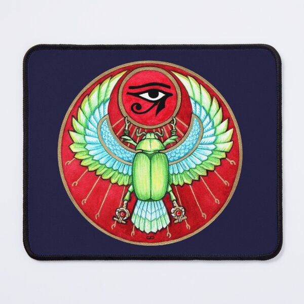 Item preview, Winged Scarab Holding Sun Disk Eye Of Ra designed and sold by Cleave.