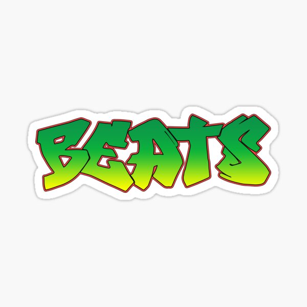 Beats (Graffiti Style) Sticker