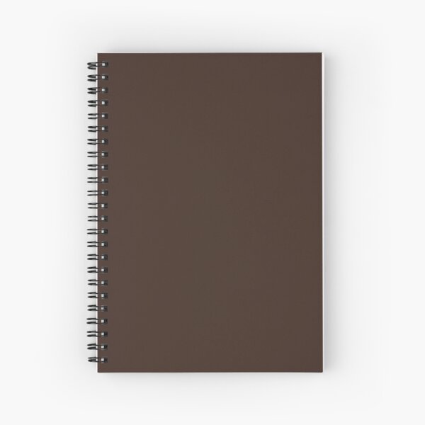 Deep Brown Spiral Notebook