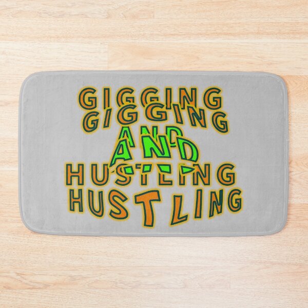 Item preview, Gigging and Hustling "second version" aesthetic text by Code03. Cool t shirt designs. designed and sold by Code03.