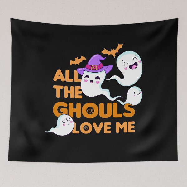 Item preview, All The Ghouls Love Me Halloween Holiday Funny Cute Ghoul designed and sold by MJLdesigns.