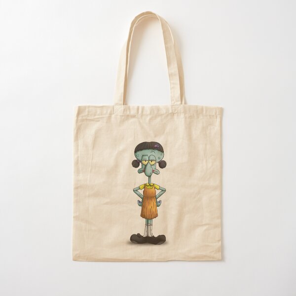 Squidward Game Cotton Tote Bag